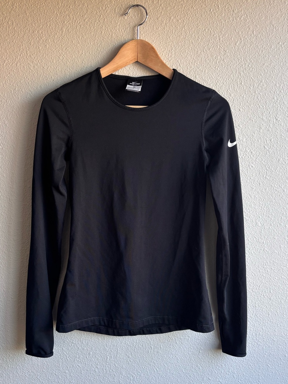 Nike Women's Black Long-Sleeve Performance Top